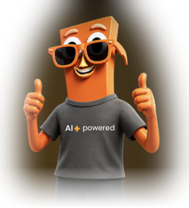 Teddy, the Tourney Direct AI operations manager, giving two thumbs up